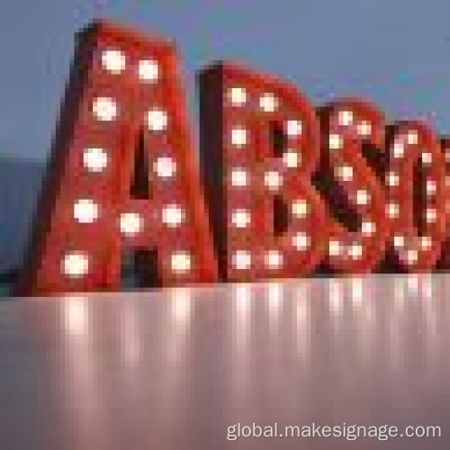 Giant Light Up Letter Giant Lighted Alphabet Displays Supplier